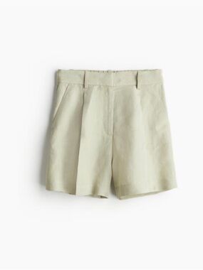 H&M Linen Pleated shorts